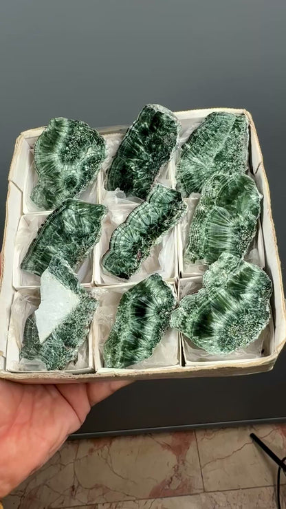 Forest Green Seraphinite Slab Lot