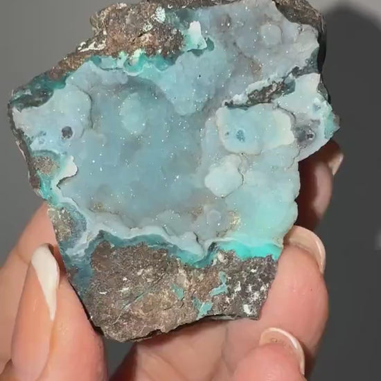 Druzy Blue Chrysocolla Crystal