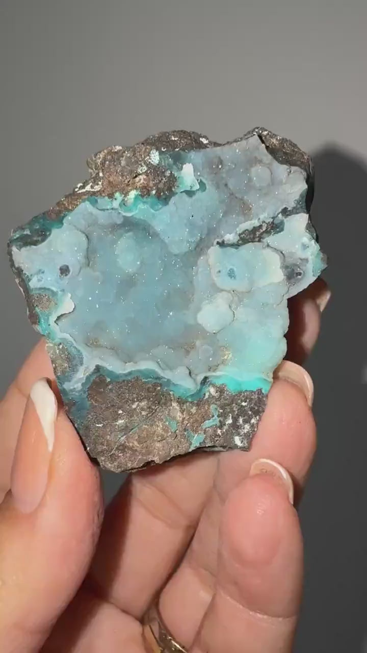 Druzy Blue Chrysocolla Crystal