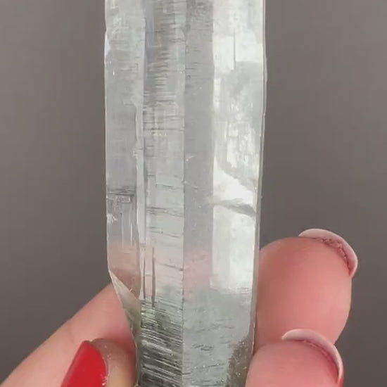 Himalayan Clear Quartz with Green Chlorite Crystal