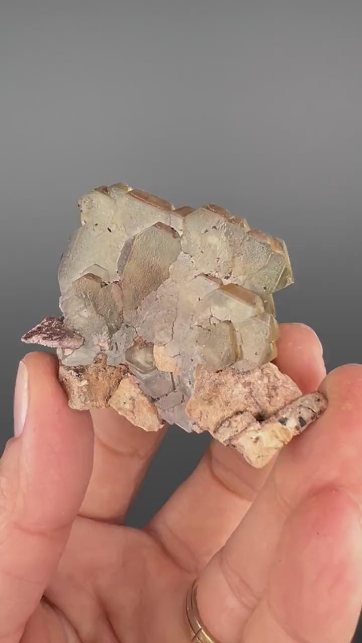 Gemmy Golden Yellow Barite Crystals  from Peru, Golden  Barite Crystal