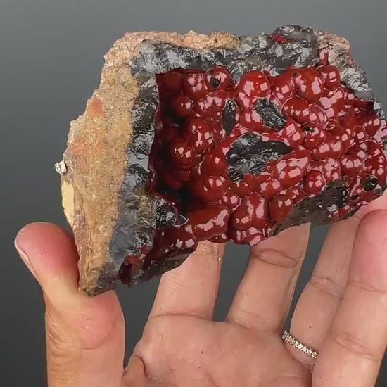 Amazing Piece!Red Fox Crater Agate,Fox Agate, Crater Agate,Self-Standing