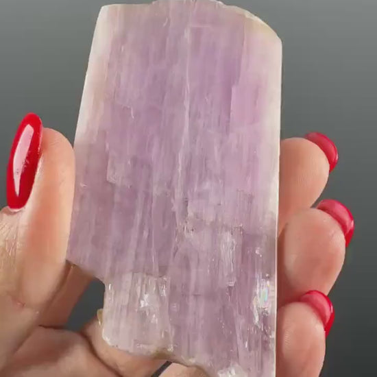 Pink Kunzite Crystal Slab