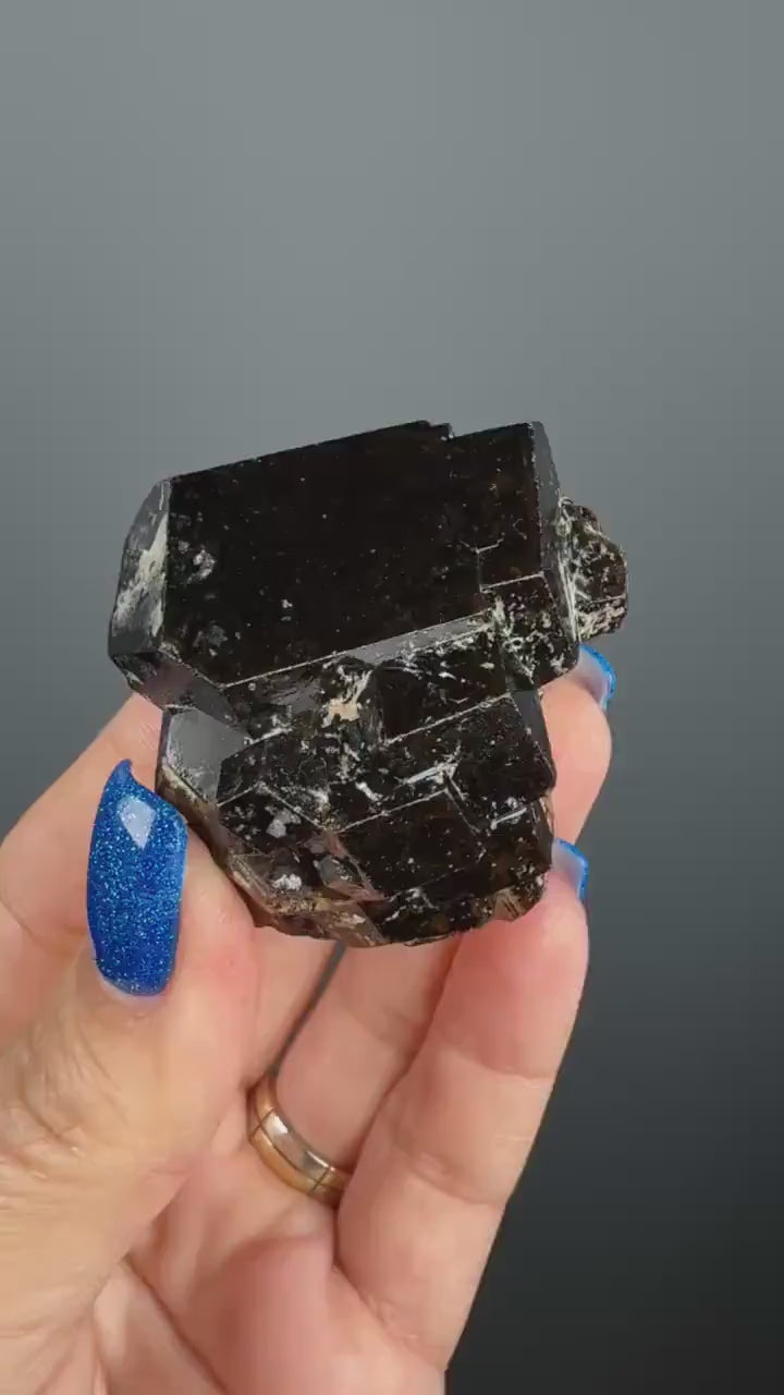 Chocolate Andradite Garnet Crystal Specimen