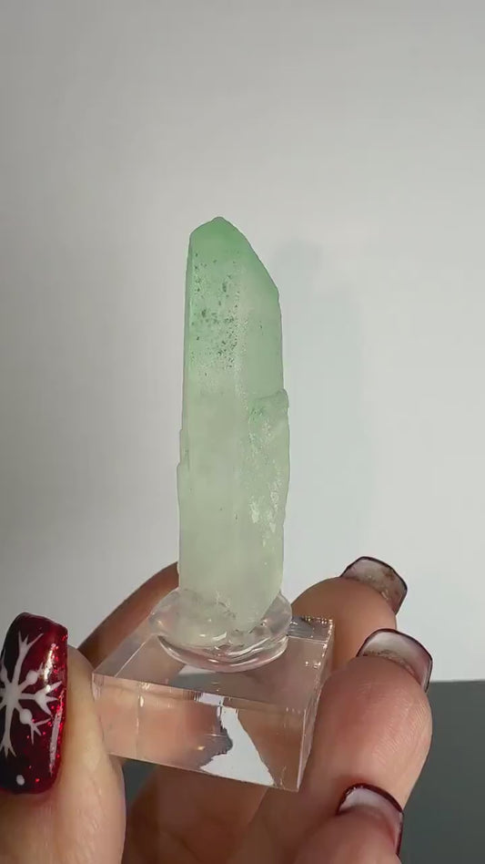 Rare Quartz with Green Fucsite Inclusions