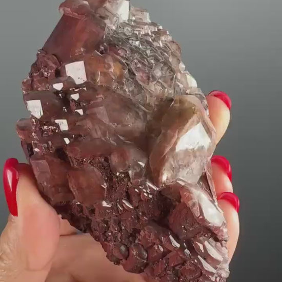 Raw Chocolate Calcite Crystal Specimen from China
