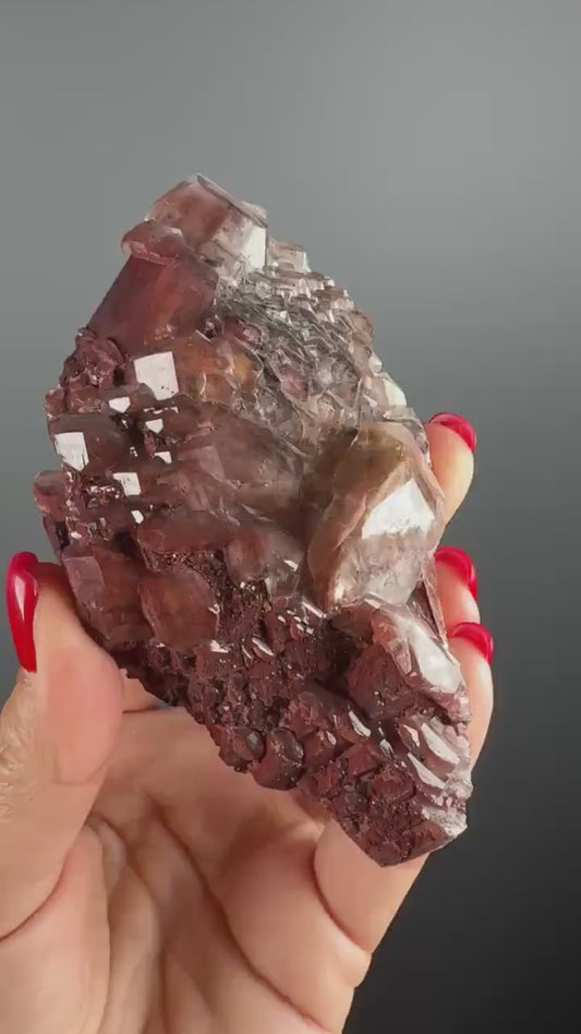 Raw Chocolate Calcite Crystal Specimen from China