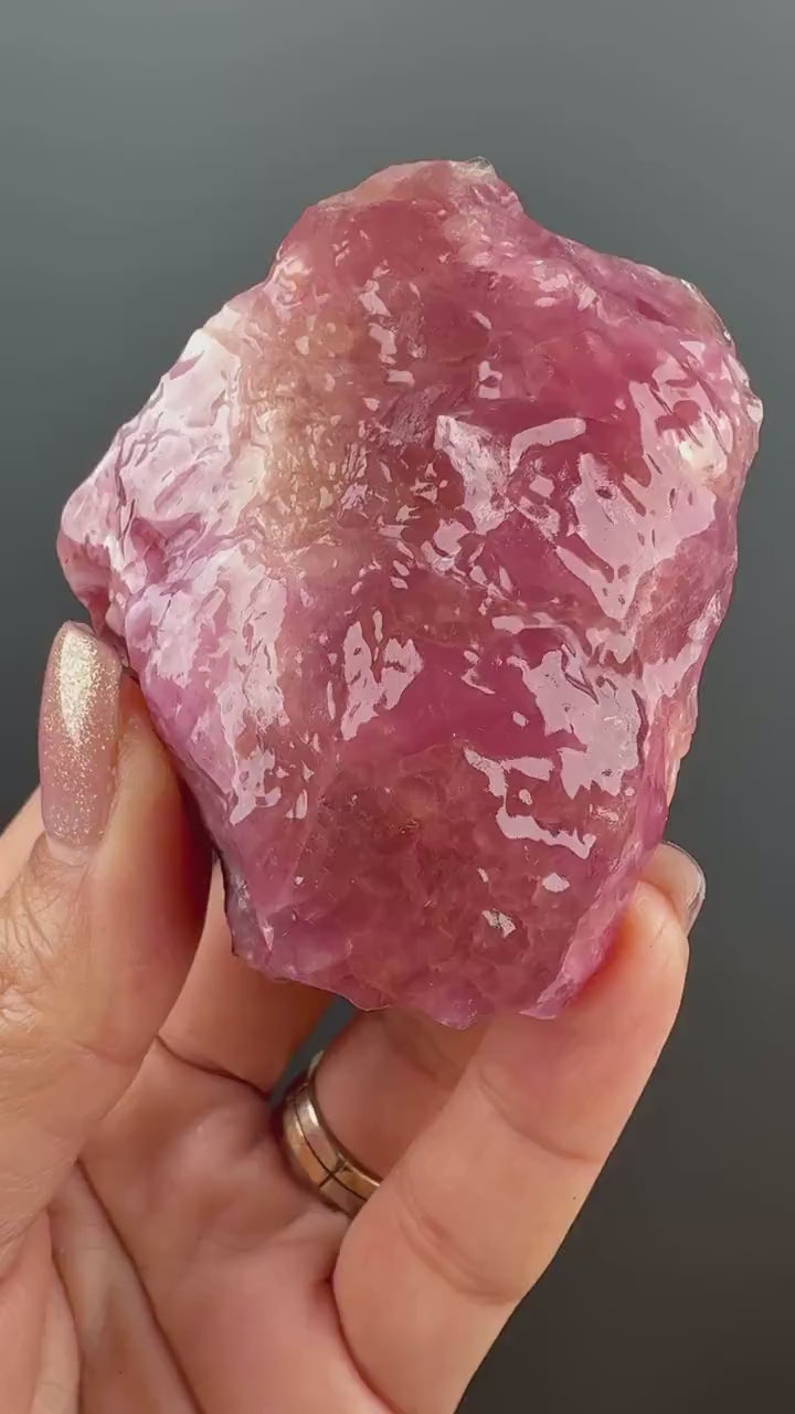 Emotional Healing ! Amazing Color Pink Cobalto Calcite  from Morocco