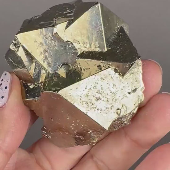 Protection, Enhances and Prosperity... Lustrous octahedral Pyrites from Peru, Pyrite Specimen