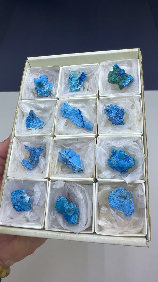 Blue Shattuckite Specimen Lot