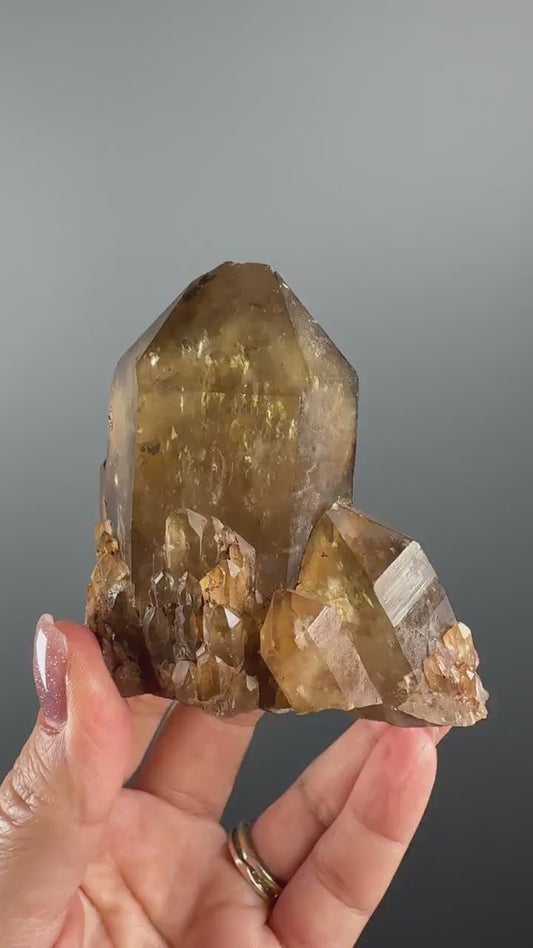 Pure Solar Energy: Natural Kundalini Citrine from the Congo