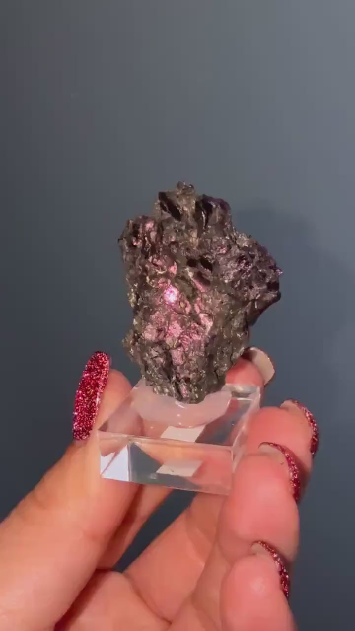 Rare!! Purple-Blue Covellite Specimen From Leonard Mine, Butte Dist. Montana USA