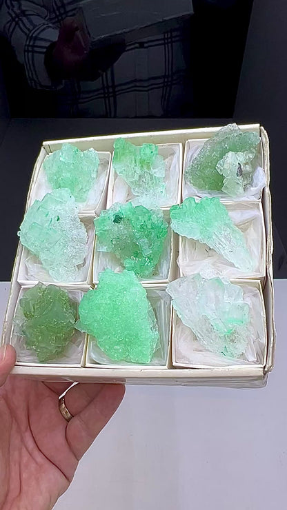 Green Halite Crystal Lot