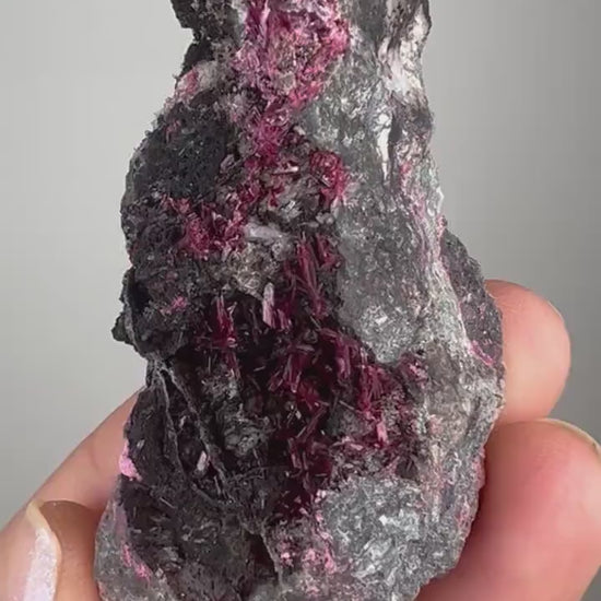 Amazing Color! Erythrite Crystal Cluster, Pink Erythrite Crystal