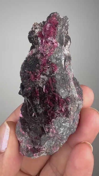 Amazing Color! Erythrite Crystal Cluster, Pink Erythrite Crystal