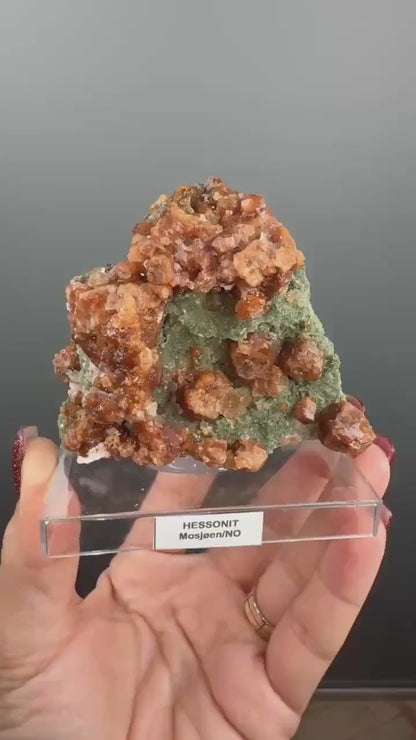 Hessonite Crystal, Hessonite Garnet from Norway