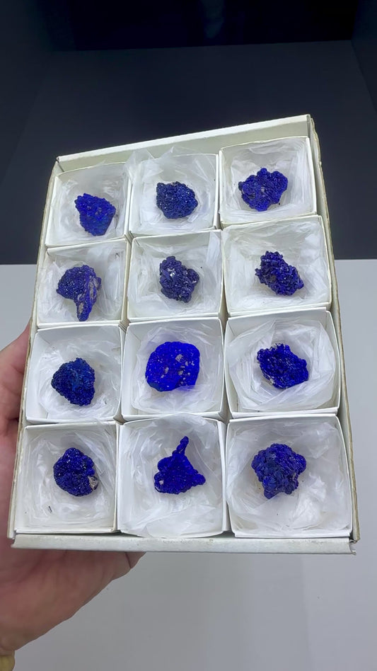 Blue Azurite Crystal Lot