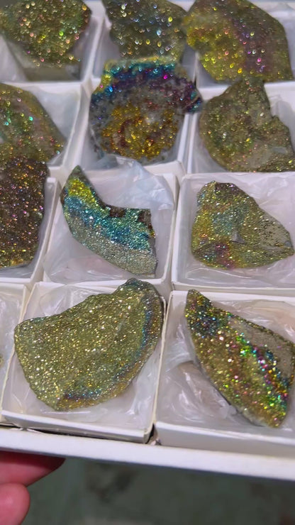 Rainbow Chalcopyrite Crystal Lot