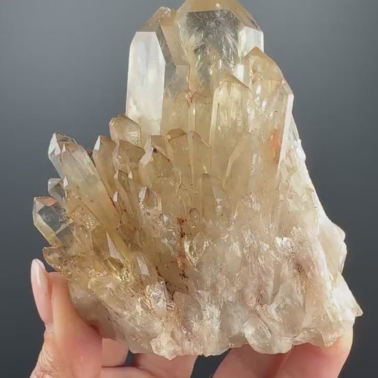 Kundalini Energy! Natural Kundalini Citrine Point,Raw Kundalini Citrine