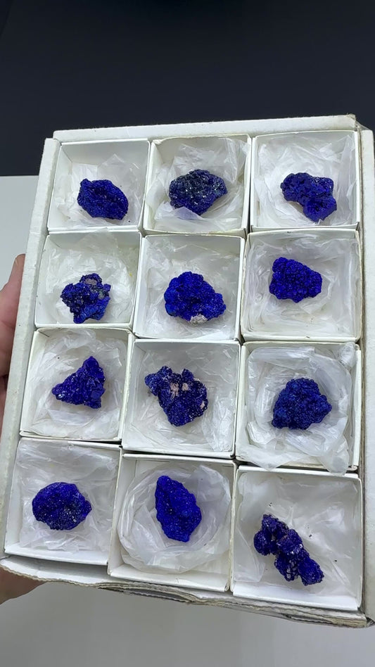 Blue Azurite Crystal Lot