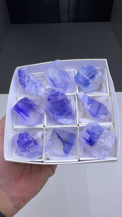 Blue Halite Crystal Lot