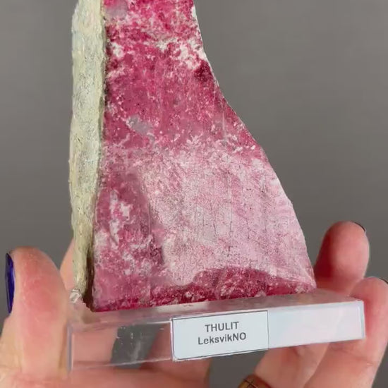 Amazing Color!Polished THULITE Crystal from Norway