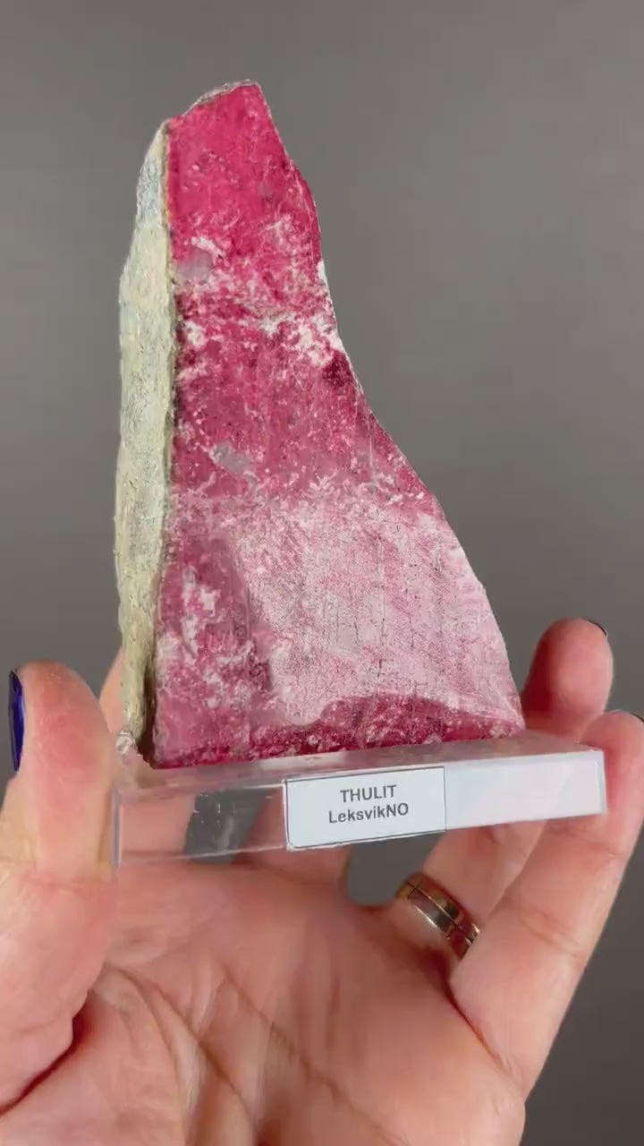 Amazing Color!Polished THULITE Crystal from Norway