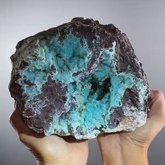 Cabinet Size ! Druzy Chrysocolla Stalactites