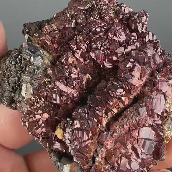 Creativity! Red Pyrite Crystal Mineral Specimen