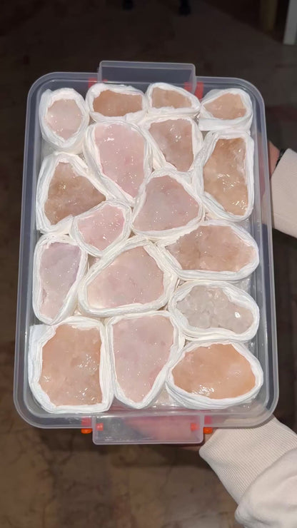 UV Pink Mangano Calcite Crystal Lot