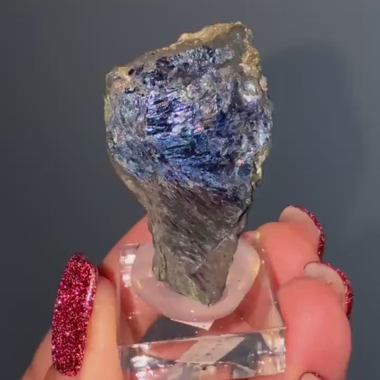 Rare!! Purple-Blue Covellite Specimen From Leonard Mine, Butte Dist. Montana USA