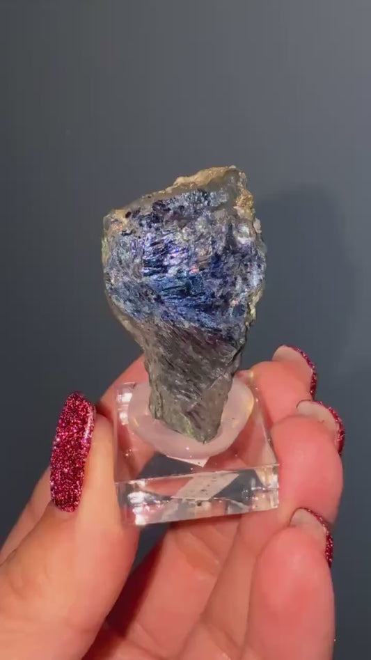 Rare!! Purple-Blue Covellite Specimen From Leonard Mine, Butte Dist. Montana USA