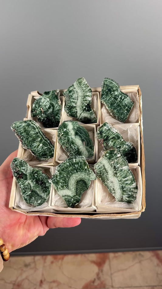 Forest Green Seraphinite Slab Lot