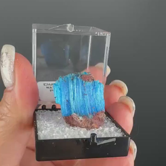 Chalcanthite Specimen from Planet Mine Arizona (with display box)