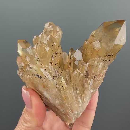 Kundalini Energy! Natural Kundalini Citrine Point,Raw Kundalini Citrine