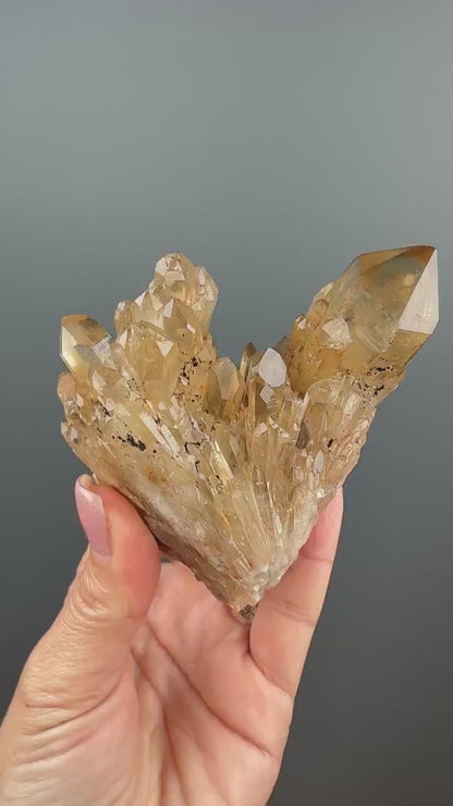 Kundalini Energy! Natural Kundalini Citrine Point,Raw Kundalini Citrine