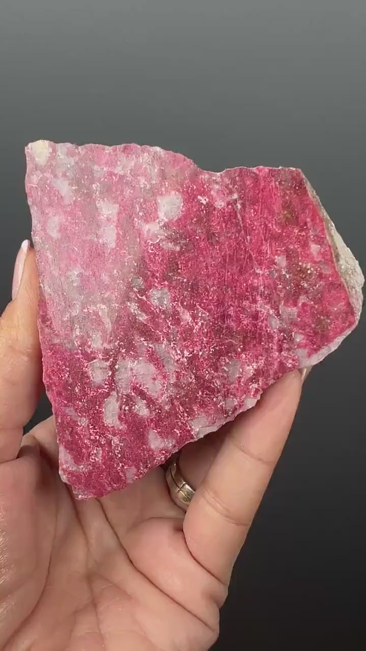 Amazing Color!Polished THULITE Crystal from Norway