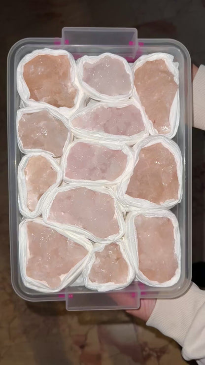 UV Pink Mangano Calcite Crystal Lot