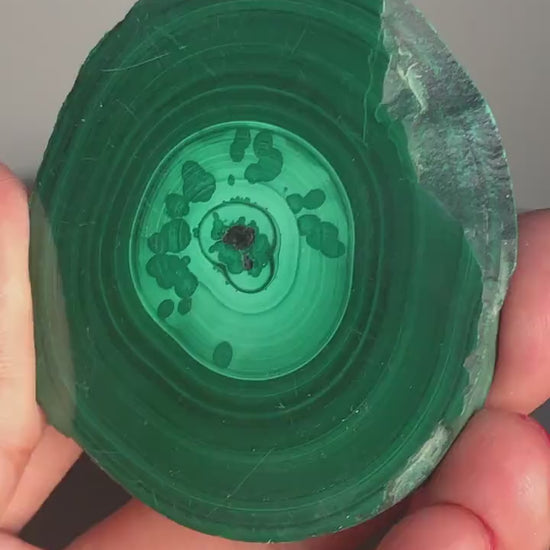 Lovely Color! Polished  Malachite Slab, Malachite Eye, % 100 Natural