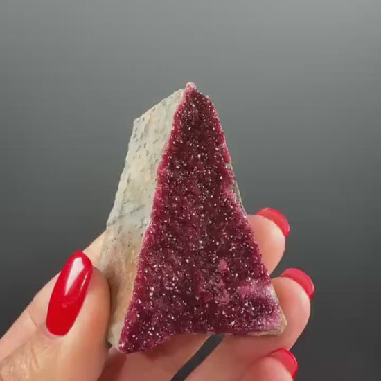 Roselite Crystal Cluster - Intense Pink Cobalt Mineral Specimen