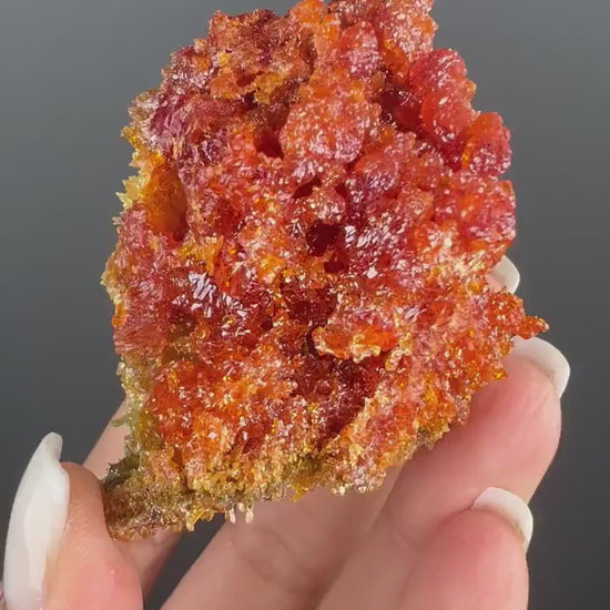 Red-Orange Zincite Specimen, Zincite Crystal