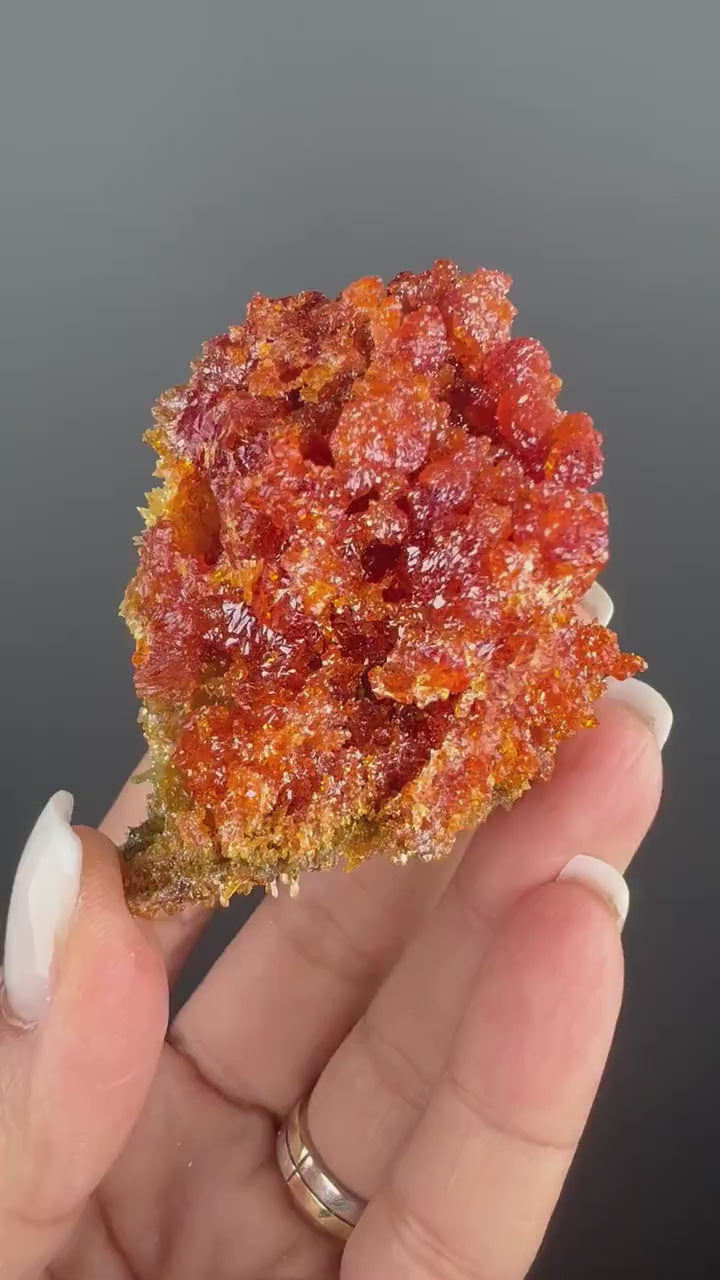 Red-Orange Zincite Specimen, Zincite Crystal