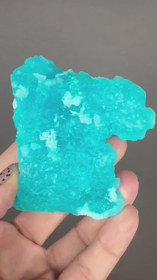 Neon Blue Salammoniac with Lecontite Specimen from Chile