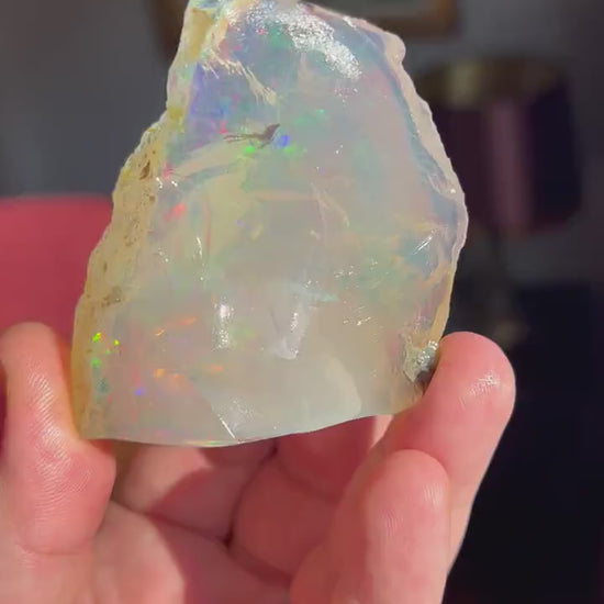 Amazing Rainbow Colors  in Ethiopian Opal Rough, Natural Opal Rough