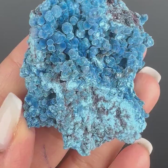 Velvety Bubble Shattuckite Crystal Mineral Specimen