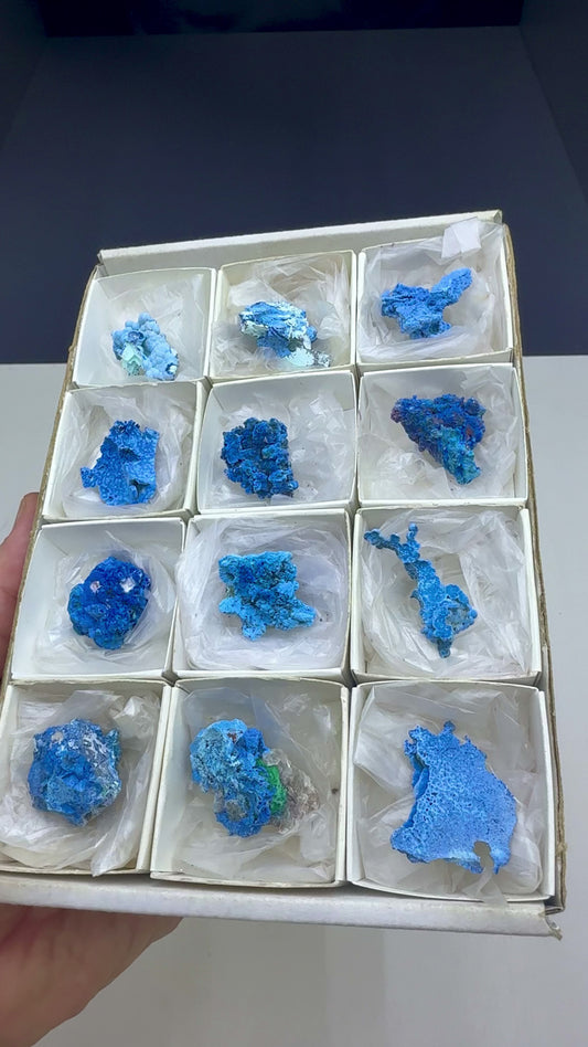 Blue Shattuckite Specimen Lot