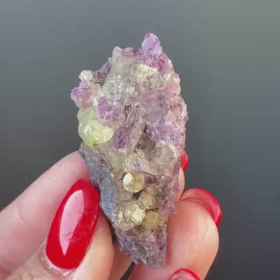 Green-Pink Vesuvianite Crystal