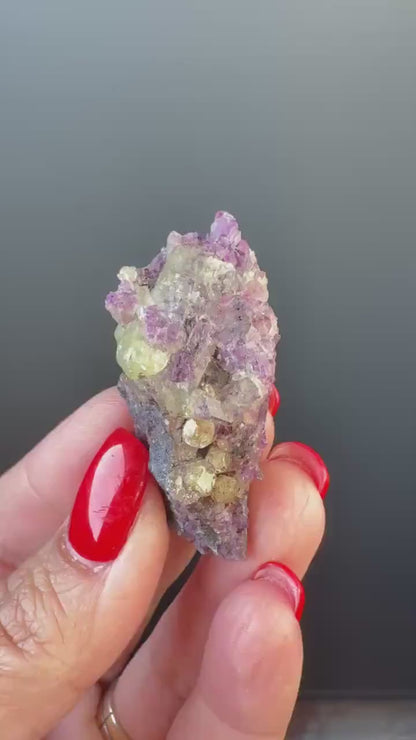 Green-Pink Vesuvianite Crystal