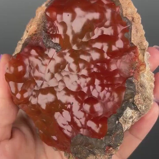 Red Fox Crater Agate,Fox Agate, Crater Agate,Red Agate