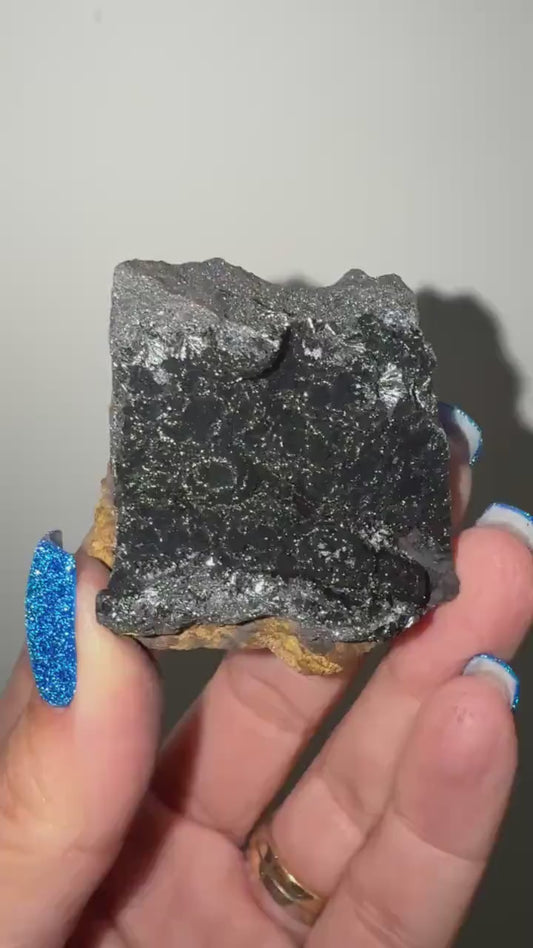 Black Galaxy Hematite Specimen